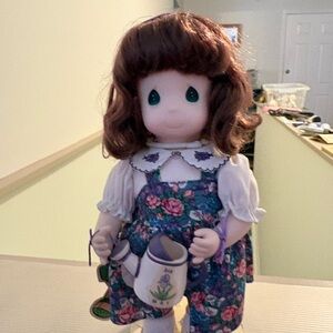 Precious Moments Iris May Doll with Green and Pink Accents